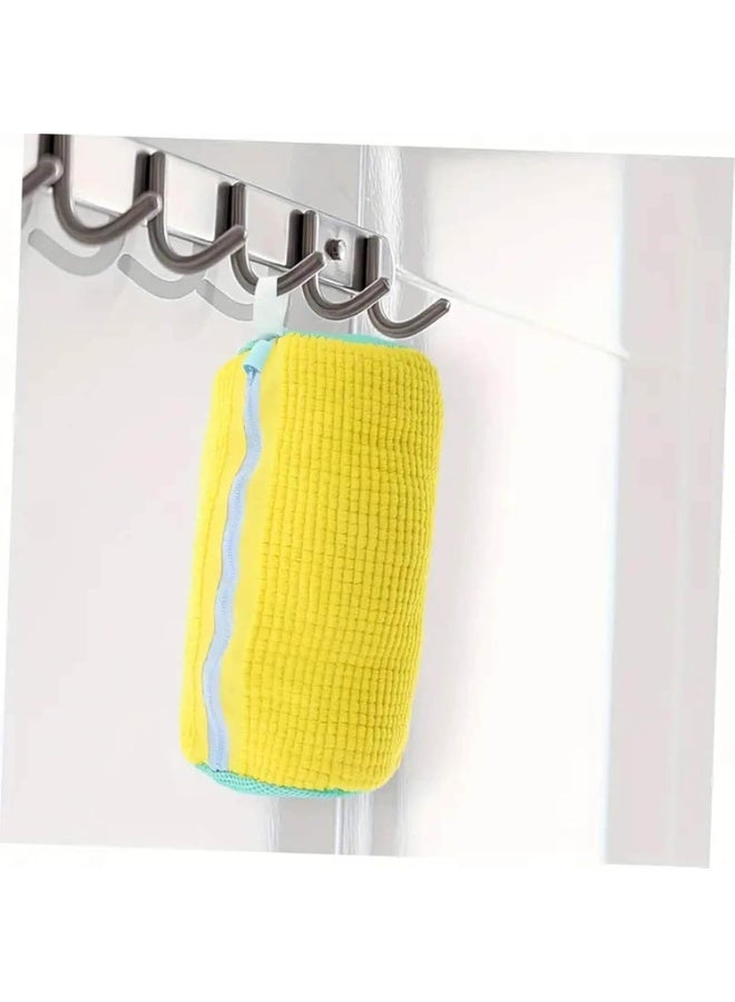 Shoe Washing Bag with Built-in Brush – Jumbo Size Microfiber Laundry Bag for Sneakers & Shoes, Protects Footwear in Washing Machine, Reusable & Durable (Two packages) - Image 2